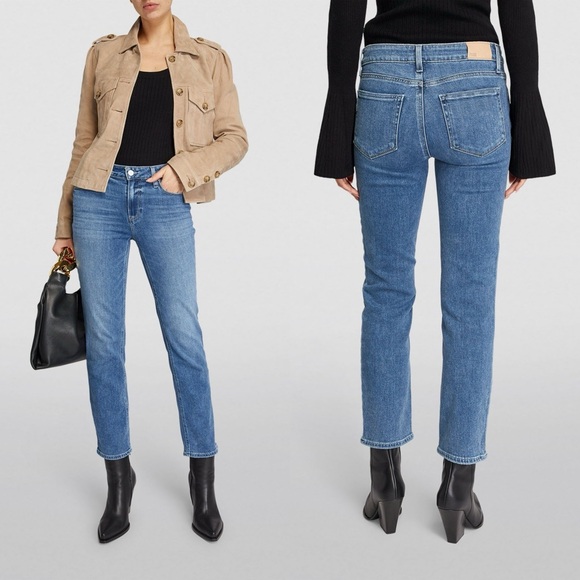 PAIGE Denim - NWT Paige Amber Mid Rise Straight Ankle Jeans Tapestry